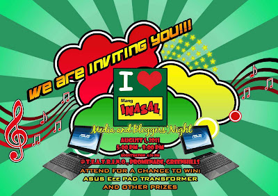 I <3 Mang Inasal Media and Bloggers Night Invitation