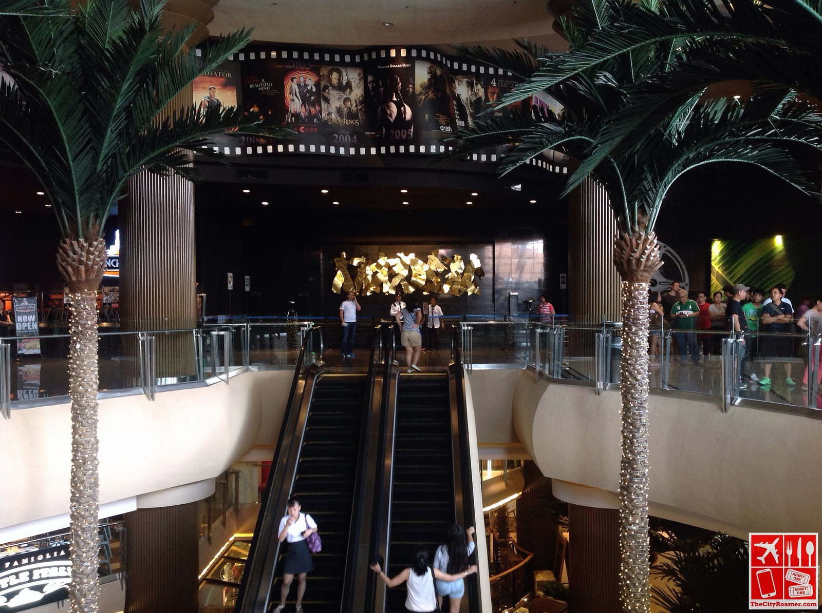 The cinema lobby at the 2nd floor of Promenade