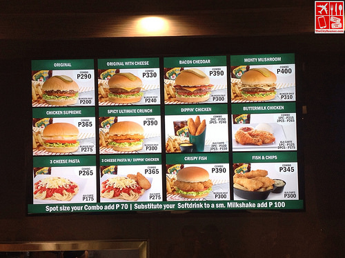Burger Menu at Triple-O's by White Spot