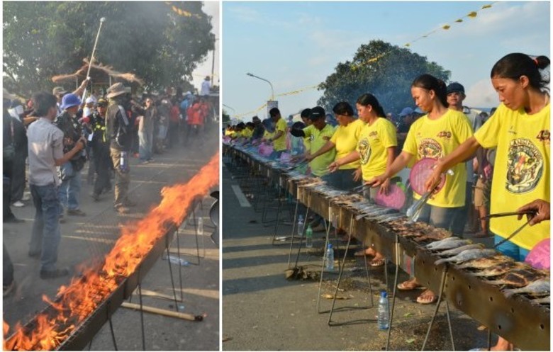 Bayambang, Pangasinan recorded the longest barbecue in the world, recognized by Guinness World Record in 2014
