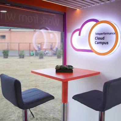 An area inside the Cloud Campus Jeepney