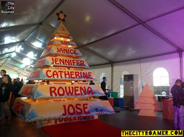 Giant Christmas Tree of Toblerone