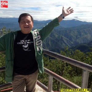 At the viewing deck of Mount Cabuyao
