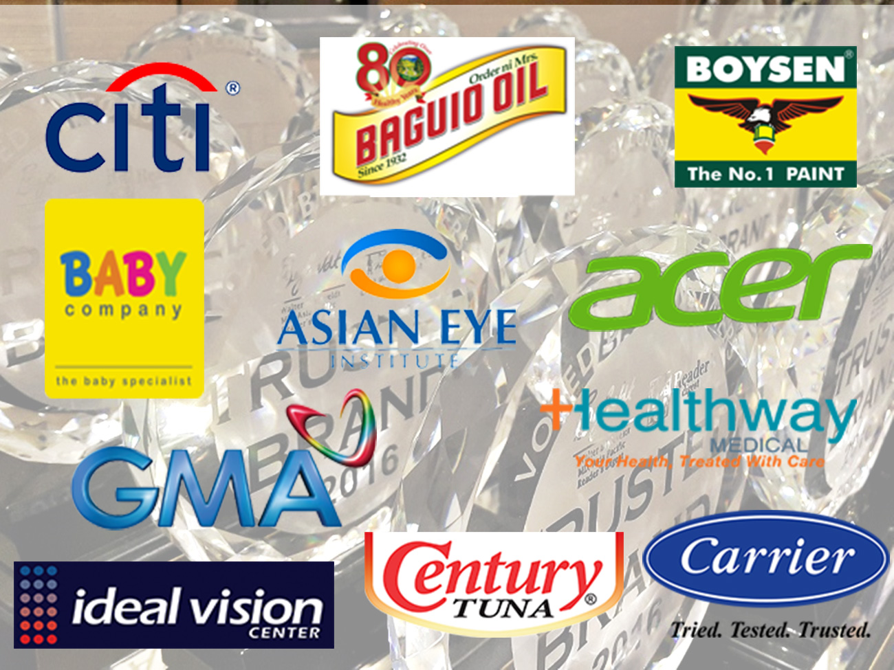 Reader's Digest Trusted Brand 2016 Awardees