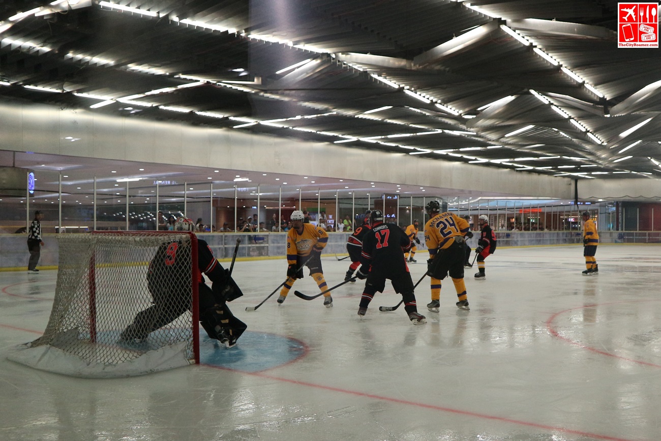 An ice hockey game during the 2017 Philippine Ice Hockey Tournament