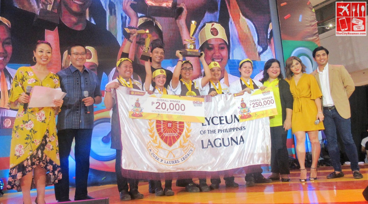 The 12th Goldilocks ICDC grand champion Lyceum of the Philippines-Laguna