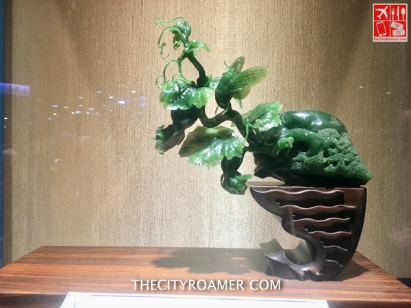 A jade masterpiece on display at Treasure Sky showroom