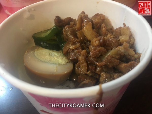 Braised Pork Rice at a restaurant in Jiufen Old Street