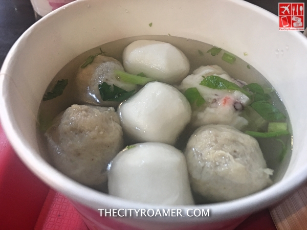 Fish Balls Soup at a restaurant in Jiufen Old Street