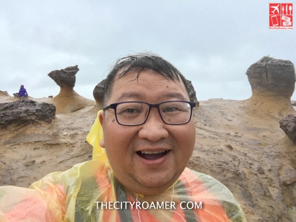 Trying to enjoy the experience despite the rain