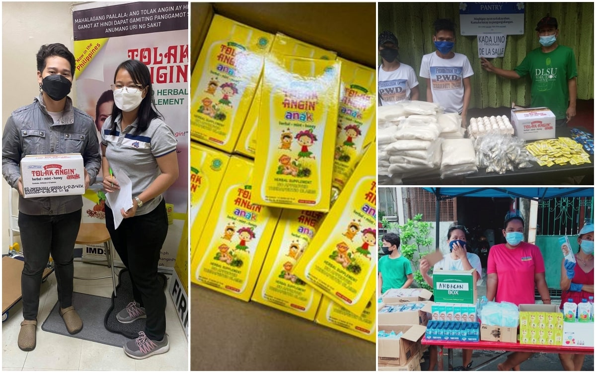 Tolak Angin donates to community pantries