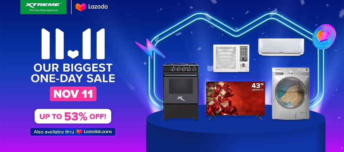 Fulfil Your XTREME Appliances Christmas Wishlist With Biggest Discounts on Lazada 11.11 Sale