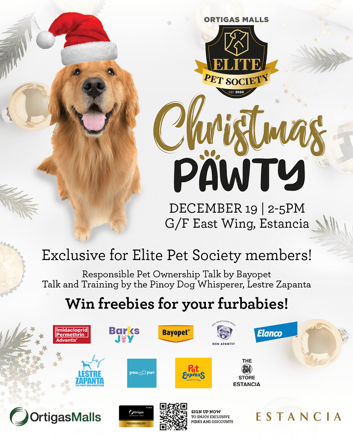 Christmas Pawty on December 19 at Estancia Mall
