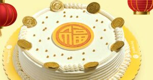 Goldilocks Chinese New Year Greeting Cake