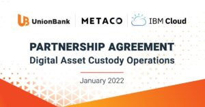 UnionBank METACO IBM Partnership Agreement for digital asset operations