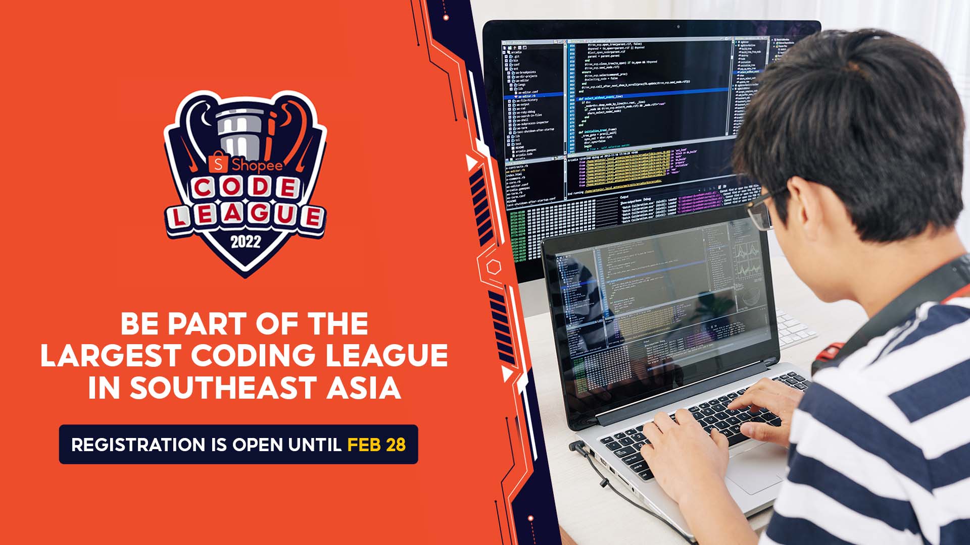 Be part of Shopee Code League 2022 – the largest coding league in Southeast Asia Be part of Shopee Code League 2022 - the largest coding league in Southeast Asia