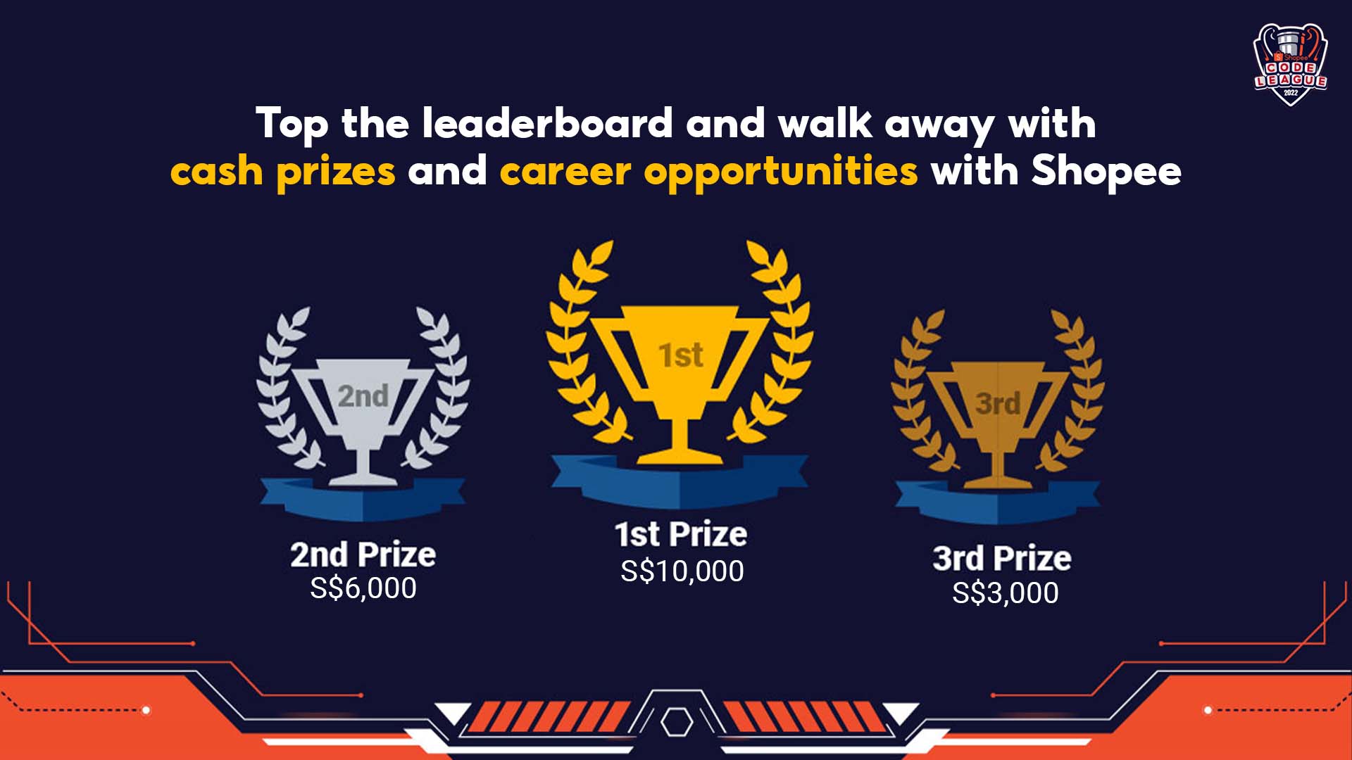 Compete with the Best in the Region with Shopee Code League for a chance to win cash prizes