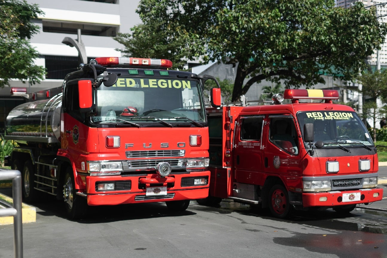 Firetrucks donated by Greenfield District was turned over by Mandaluyong LGU