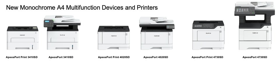 New Monochrome A4 Multifunction Devices and Printers