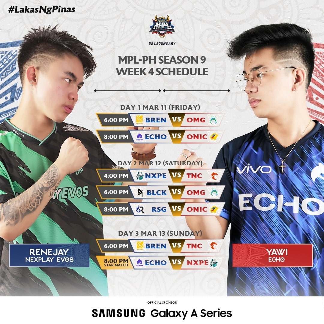 MPL PH Season 9 Week 4 Schedule