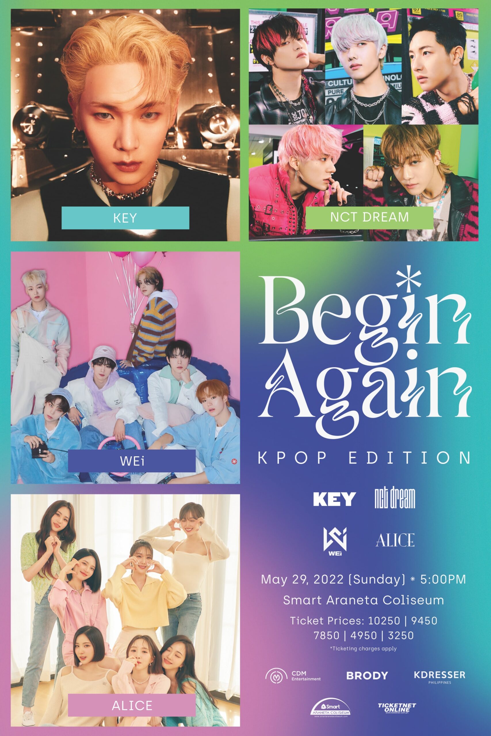 Begin Again KPOP Edition Official Poster