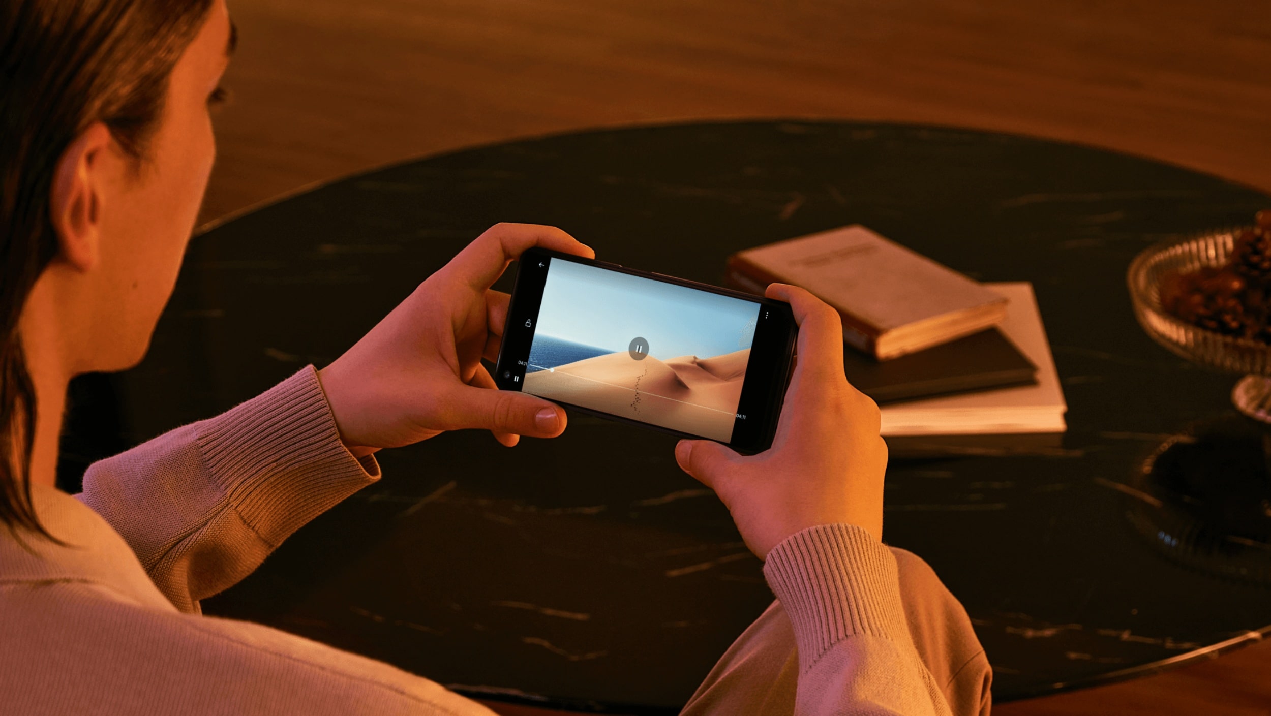 OPPO A96 in Starry Black in use