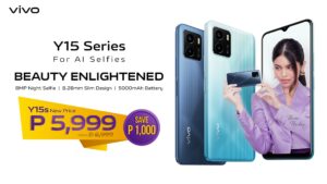 Save P1000 when you buy the vivo Y15s