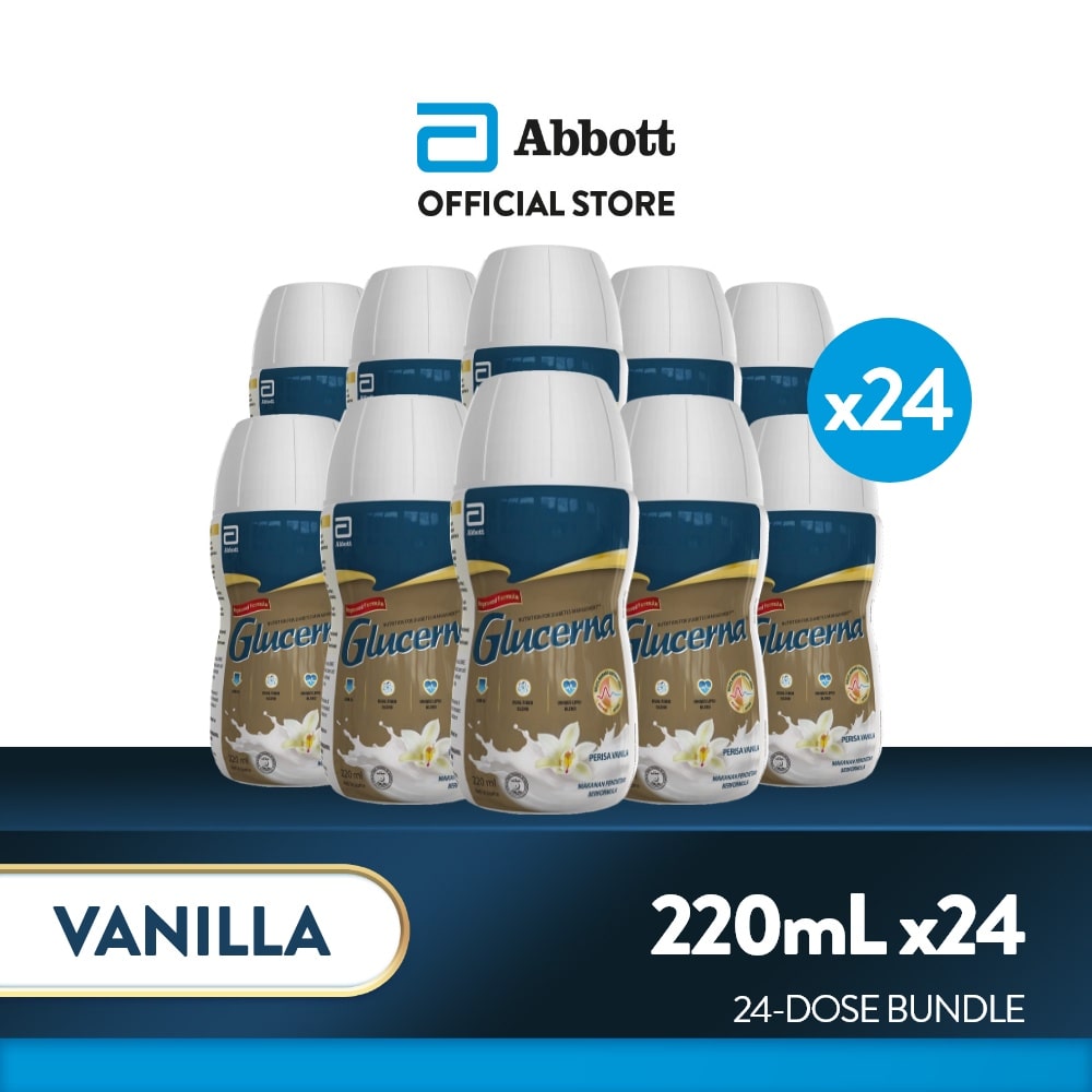 Glucerna Ready to Drink 220ml For Diabetic Nutrition Bundle of 24