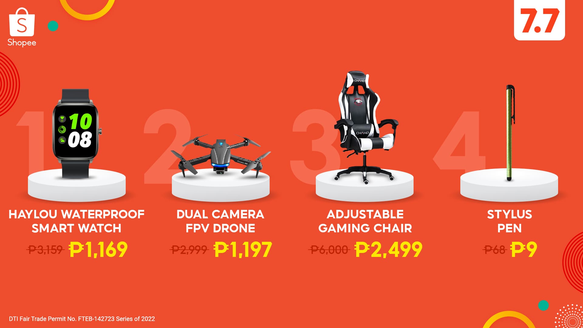 Shopee 7.7 Mid-Year Sale Bagsak-presyo tech items