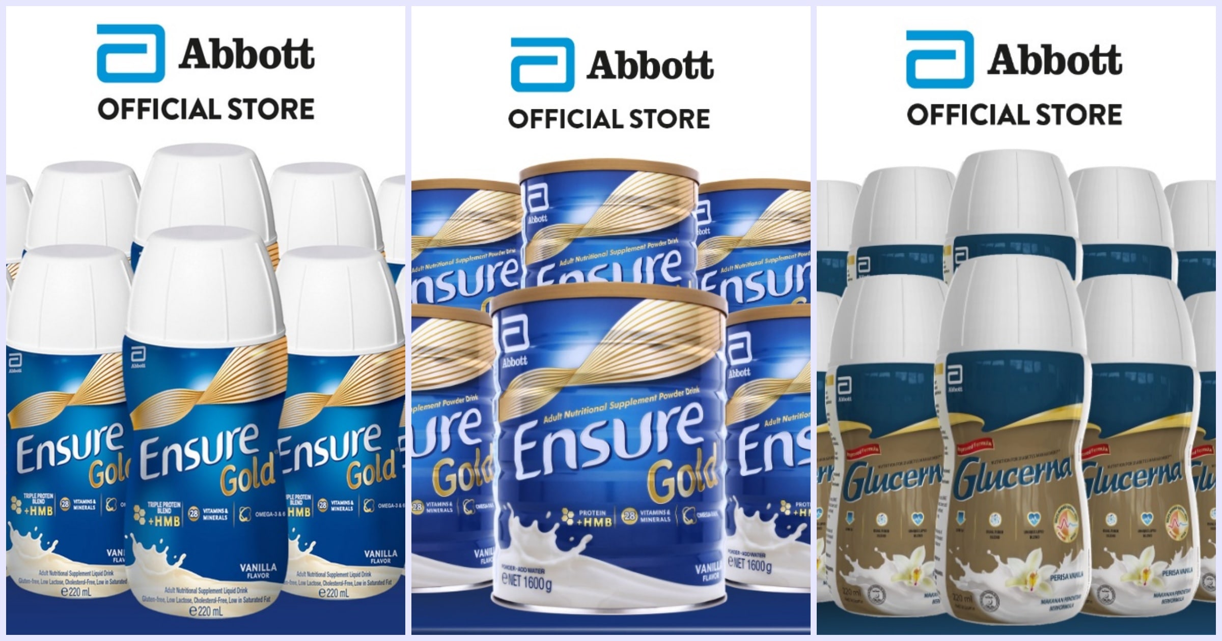 Shopee-Exclusive Bundles on Ensure and Glucerna Products