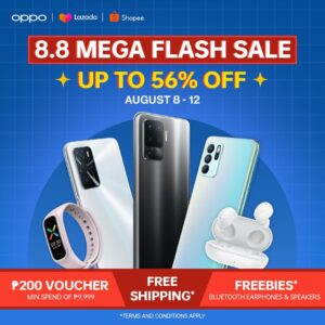 Shop exciting promos and freebies at the OPPO 8.8 Brand Day Sale