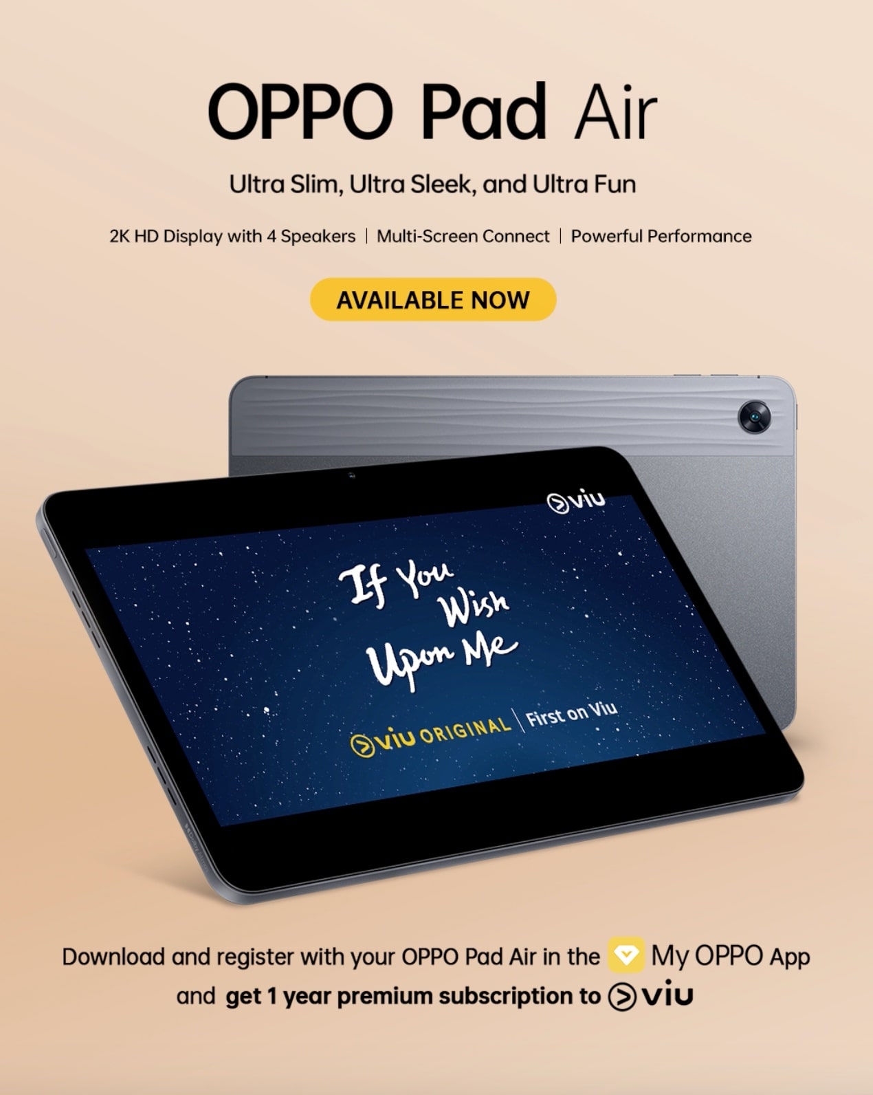 OPPO Pad Air now available