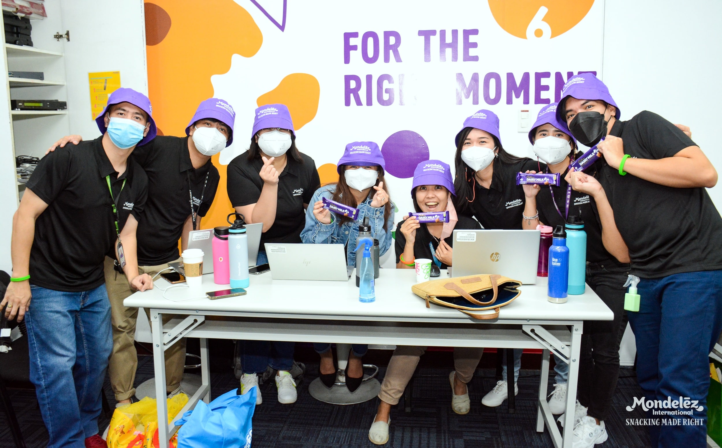 Mondelēz Philippines employees enjoying their time at work