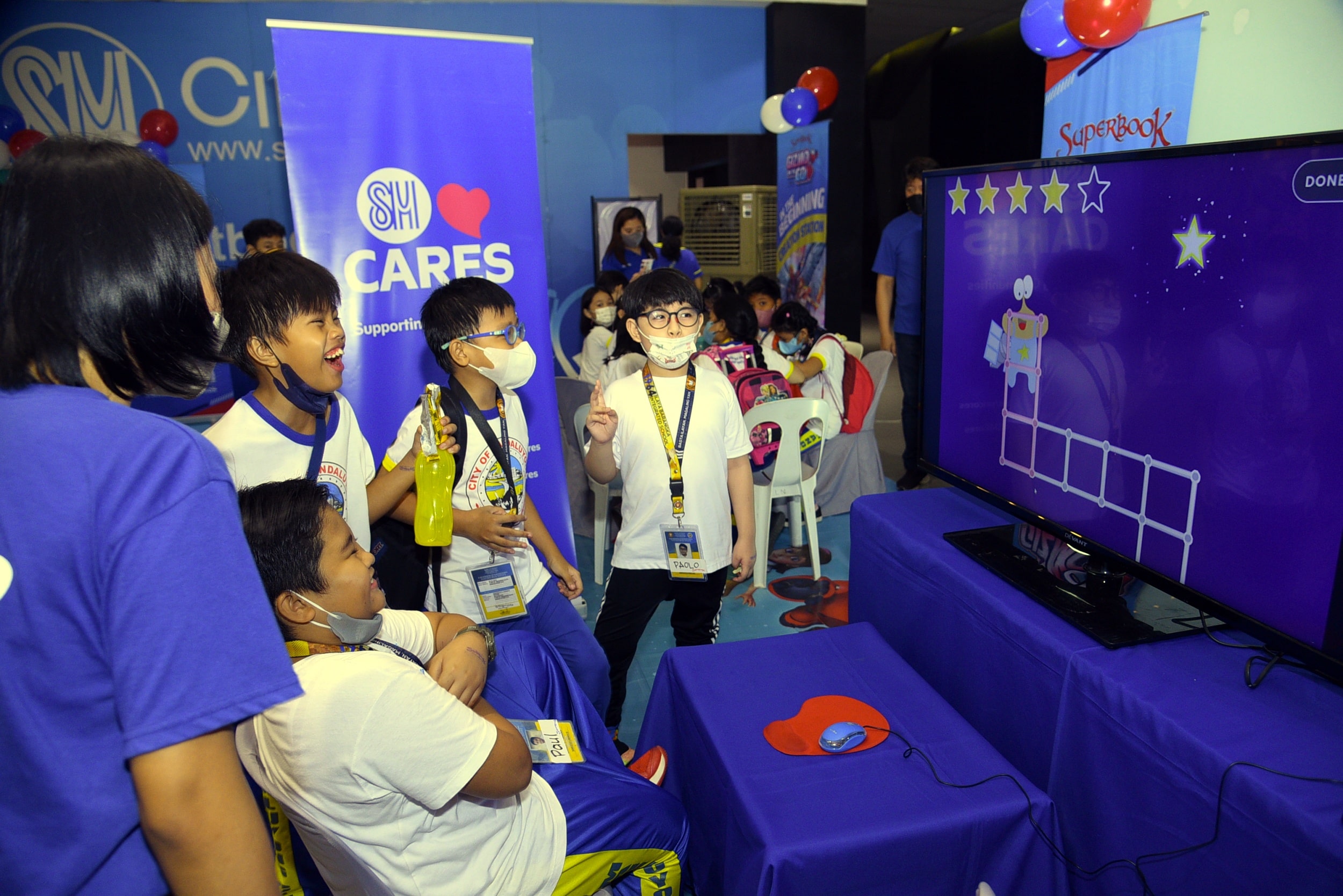 Children enjoy the various activities