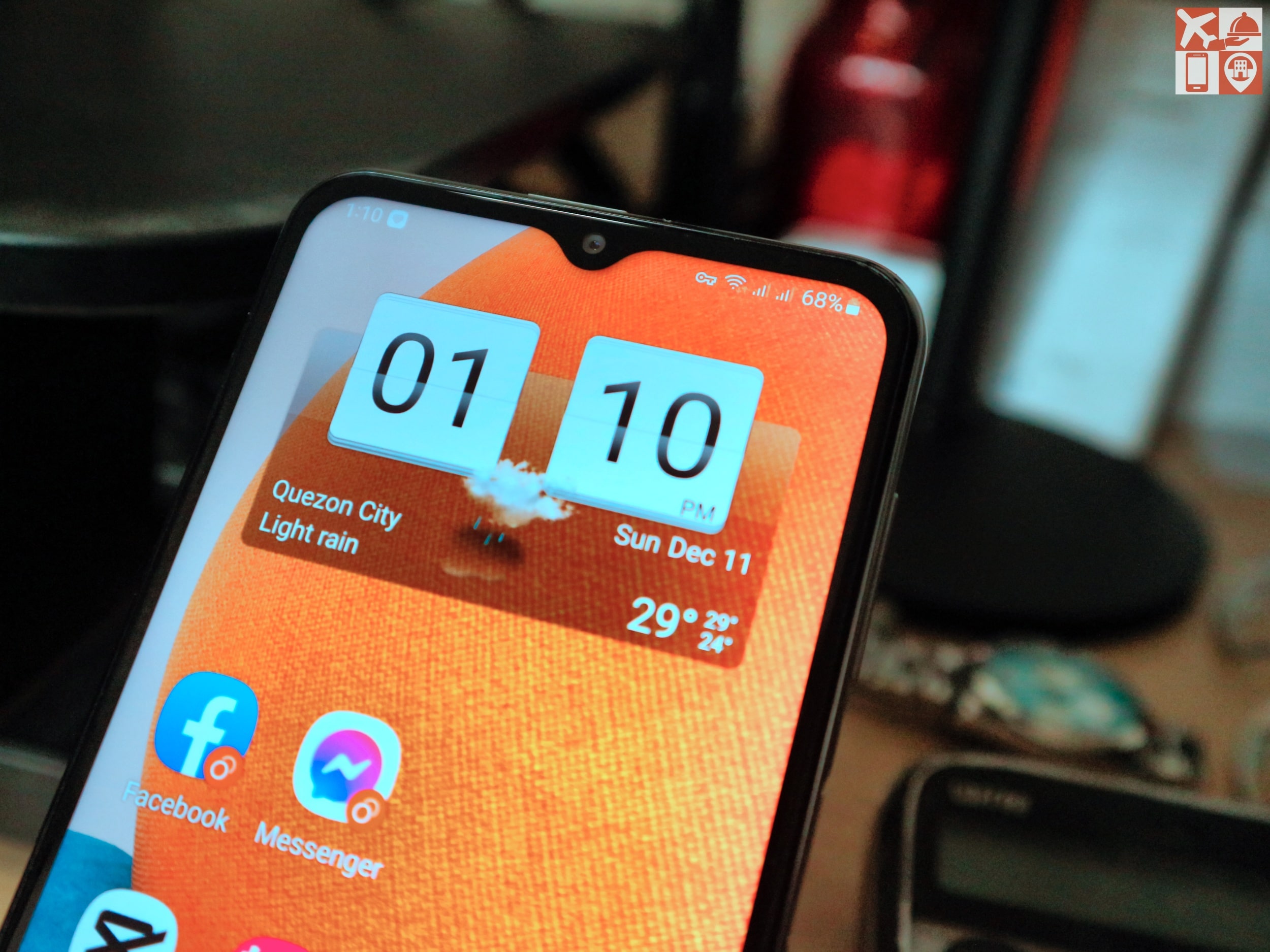 Teardrop design of Samsung Galaxy A23 5G front camera