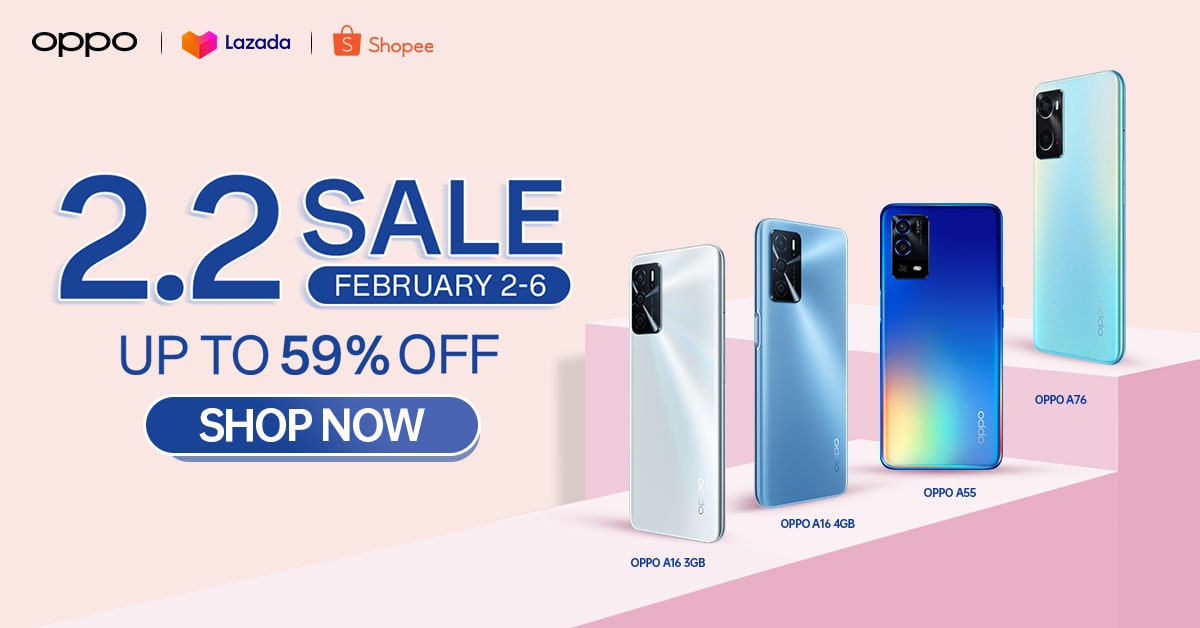 OPPO Welcomes the Month of Love with Discounts and Freebies at the 2.2 Sale