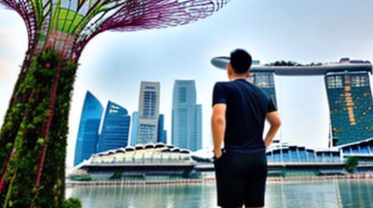 solo traveler in Singapore